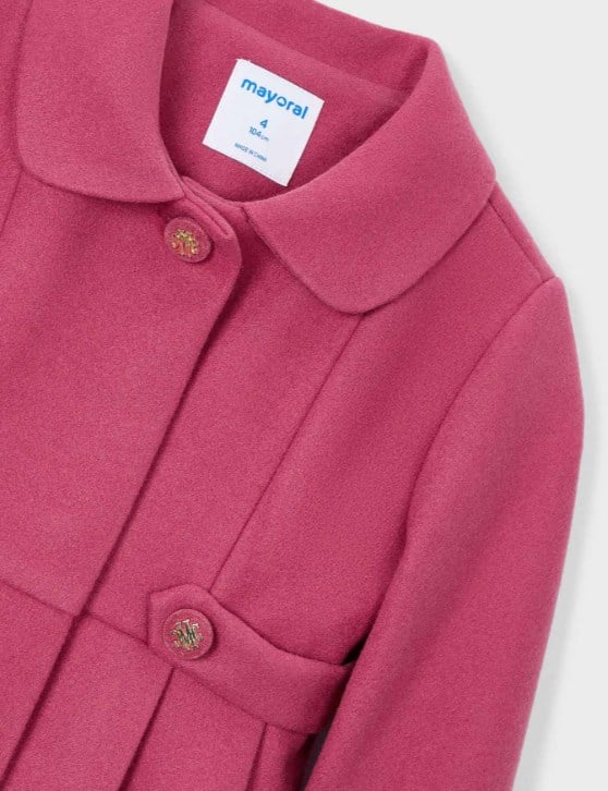 Mayoral Kız Çocuk Bebe Yakalı Kaban 2-10 Yaş KIRMIZI