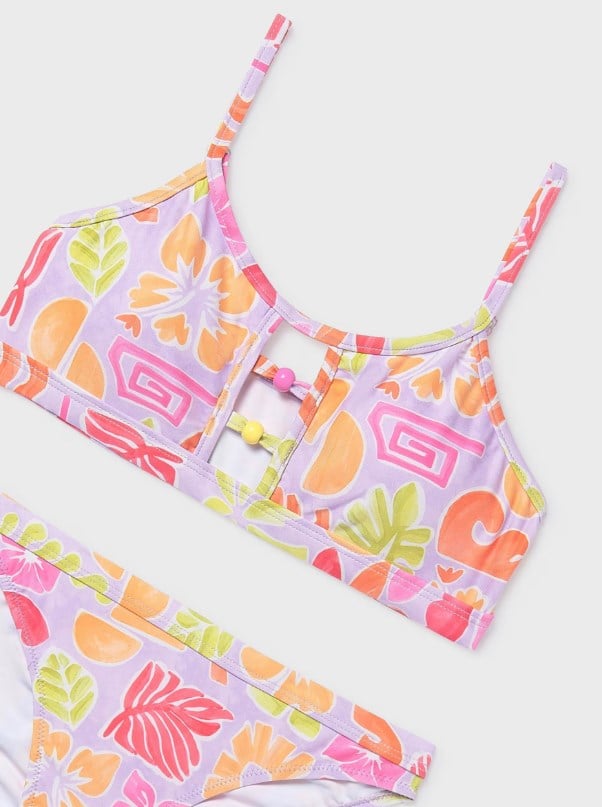 Mayoral Kız Çocuk Çiçek Desenli Bikini Takımı 8-18 Yaş LİLA