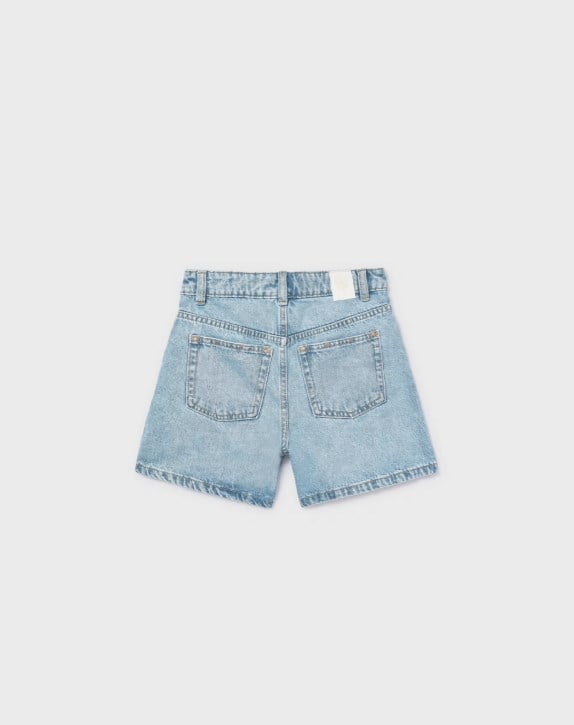 Mayoral Kız Çocuk Denim Şort 8-18 Yaş MAVİ
