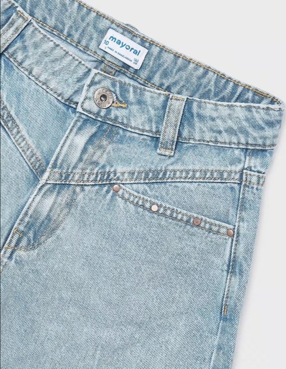 Mayoral Kız Çocuk Denim Şort 8-18 Yaş MAVİ