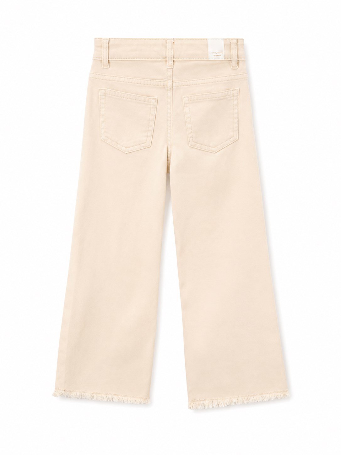 Mayoral Kız Çocuk Ekru Culotte Jean Pantolon 2-10 Yaş BEJ