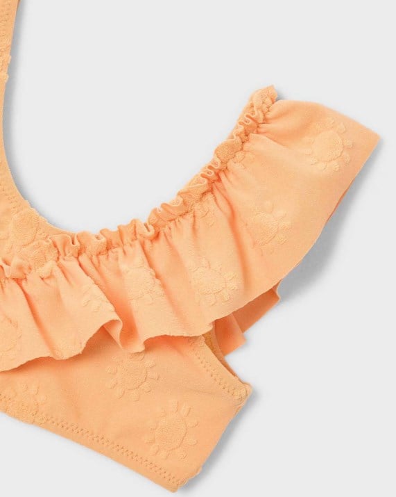 Mayoral Kız Çocuk Fırfır Detaylı Bikini 2-10 yaş TURUNCU