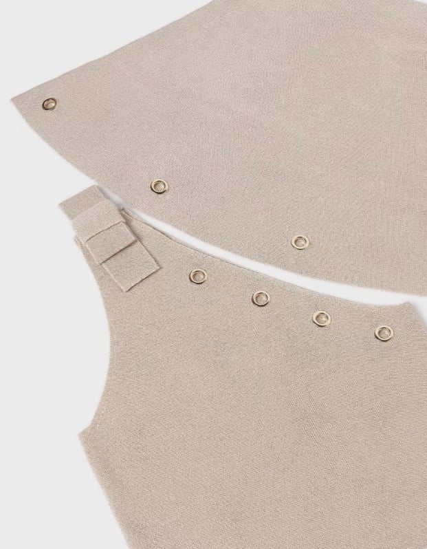 Mayoral Kız Çocuk Halka Detaylı  Etek Bluz  İkili Takım 8-18 Yaş BEJ