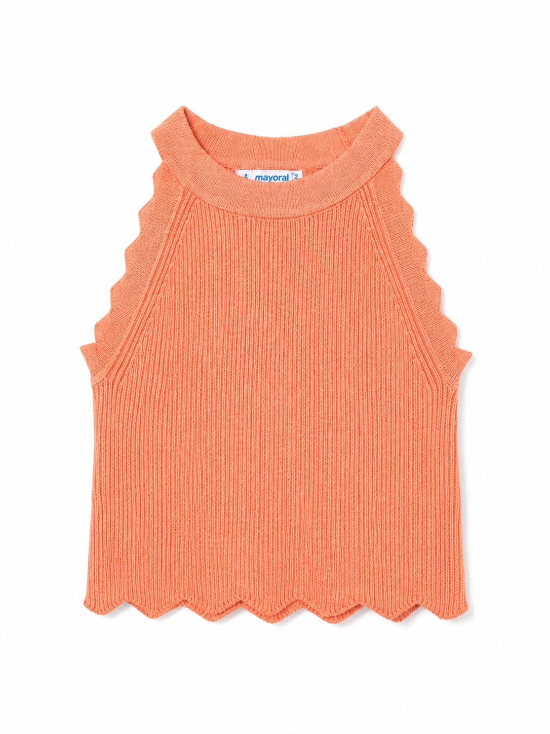 Mayoral Kız Çocuk Halter Yaka Basic Bluz 2-10 Yaş TURUNCU