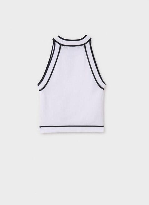 Mayoral Kız Çocuk Halter Yaka Basic Bluz 10-16 Yaş BEYAZ