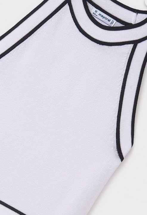 Mayoral Kız Çocuk Halter Yaka Basic Bluz 10-16 Yaş BEYAZ