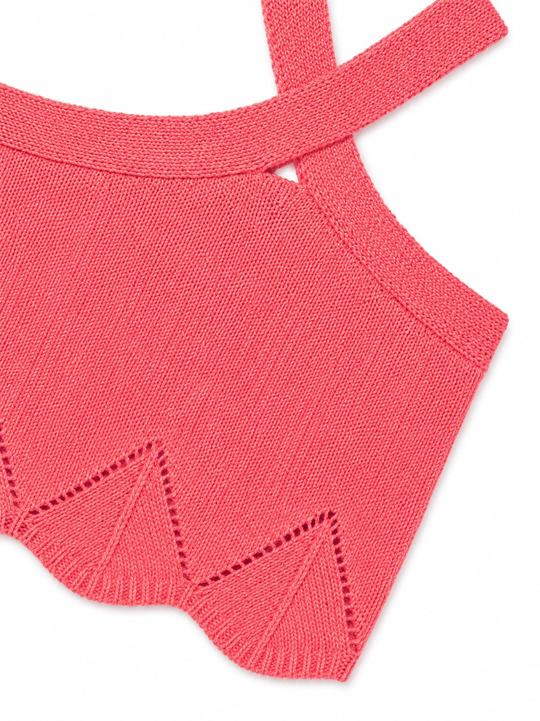 Mayoral Kız Çocuk Halter Yaka Triko Crop Top 8-18 Yaş NAR ÇİÇEĞİ