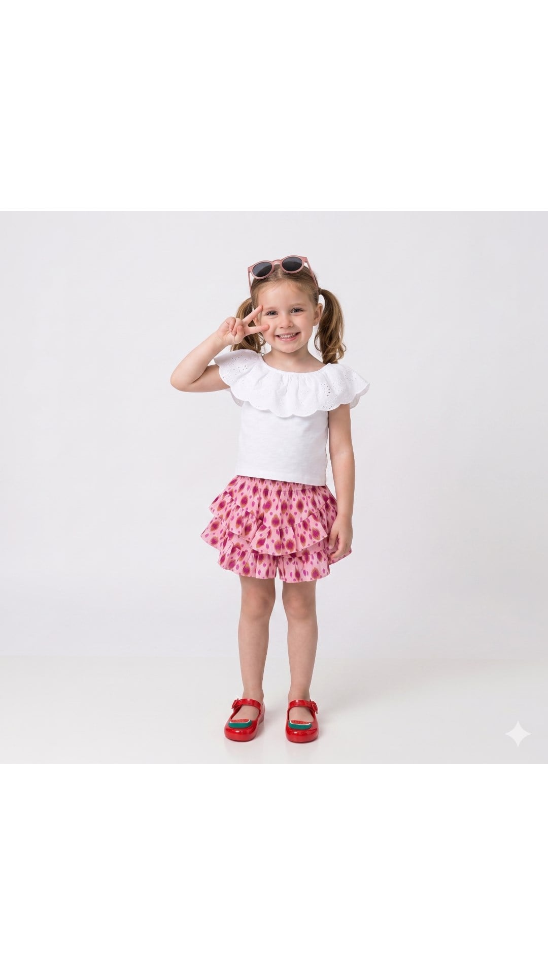 Mayoral Kız Çocuk Karma Desen Şort Etek 2-10 Yaş PEMBE