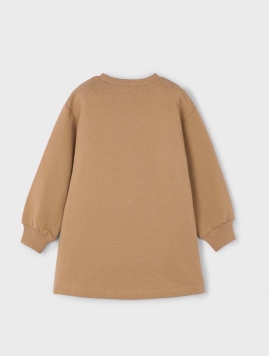 Mayoral Kız Çocuk Mini Polar Sweat Elbise 2-10 Yaş KAHVE
