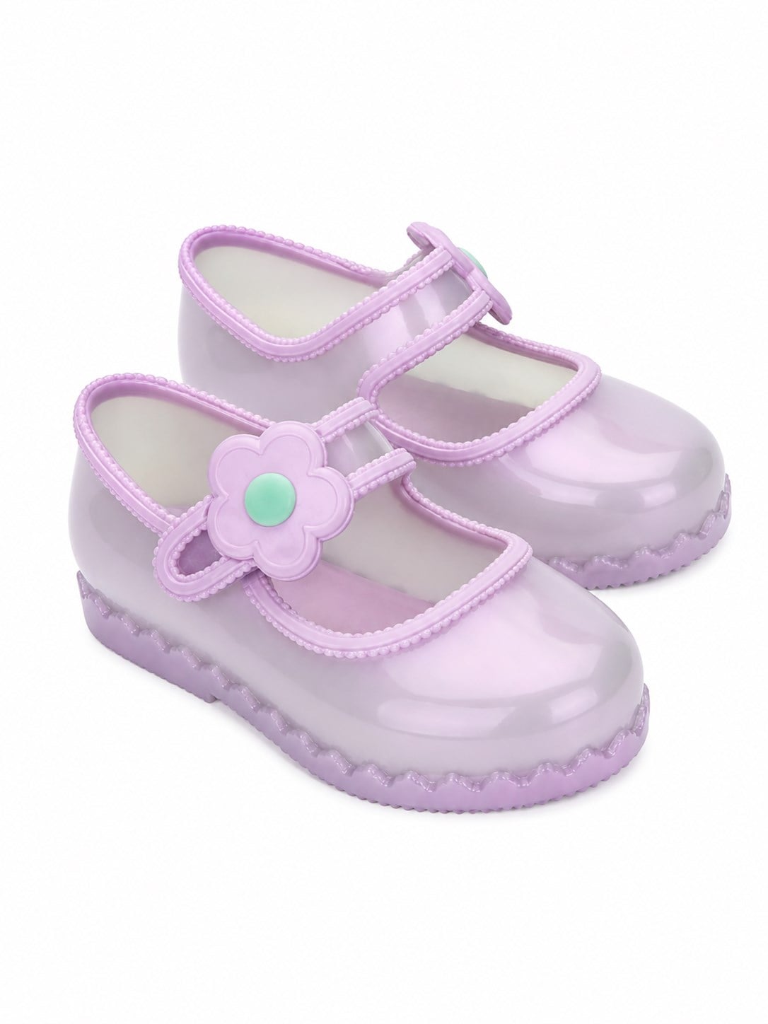 Mini Melissa Kız Çocuk Hip Ballerina BB İncimsi Çiçek Bantlı Babet 21-29 LİLA