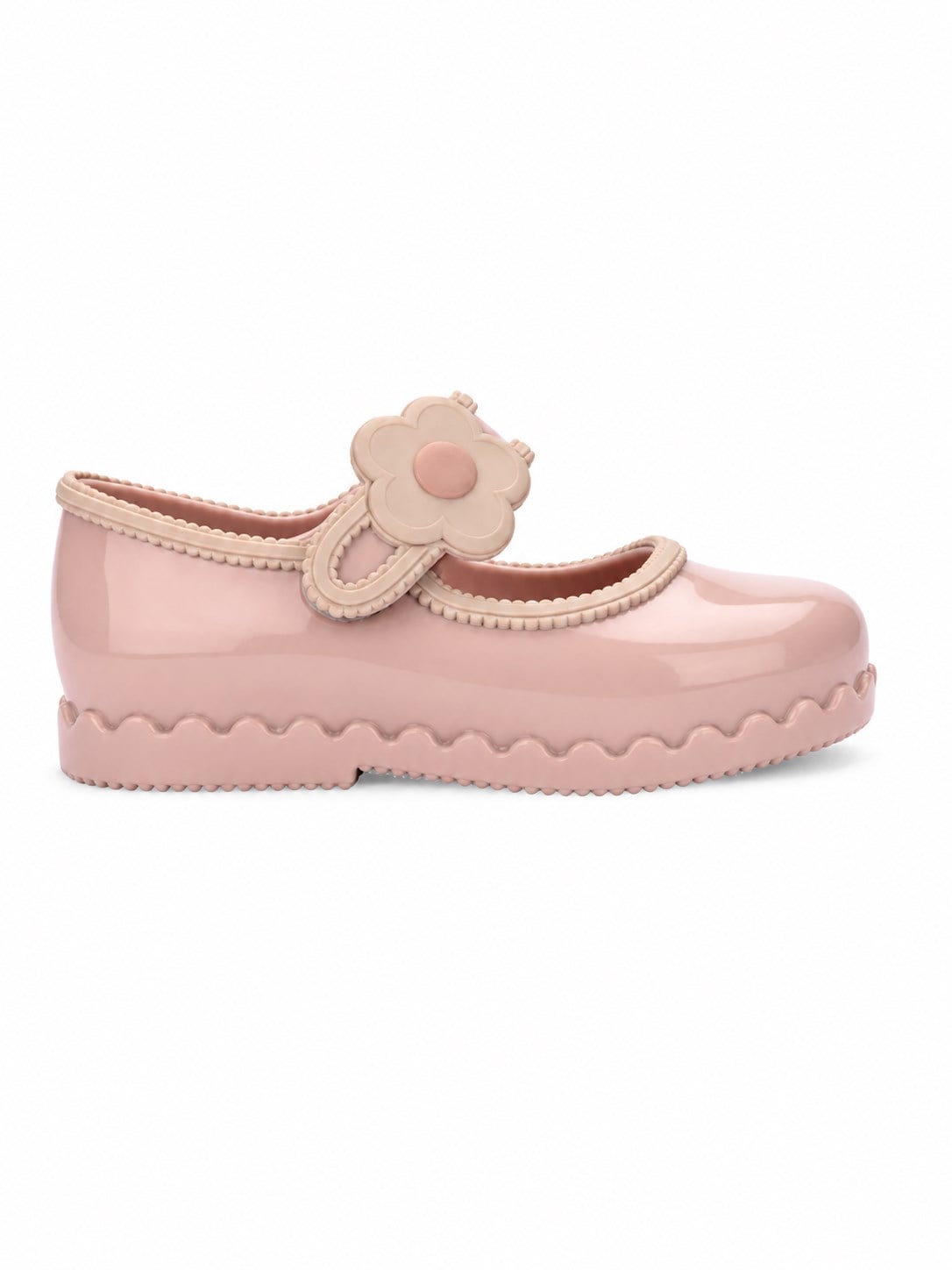 Mini Melissa Kız Çocuk Hip Ballerina BB İncimsi Çiçek Bantlı Babet 21-29 AÇIK PEMBE