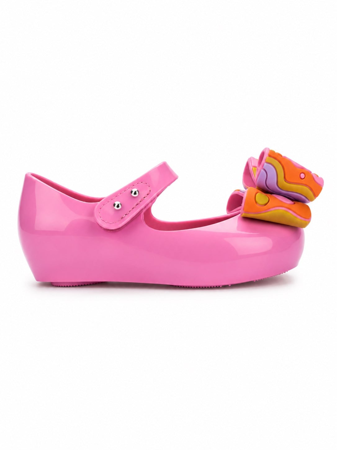Mini Melissa Kız Çocuk Ultragirl Wonderland BB  Fiyonklu  Babet 21-29 BEYAZ - PEMBE