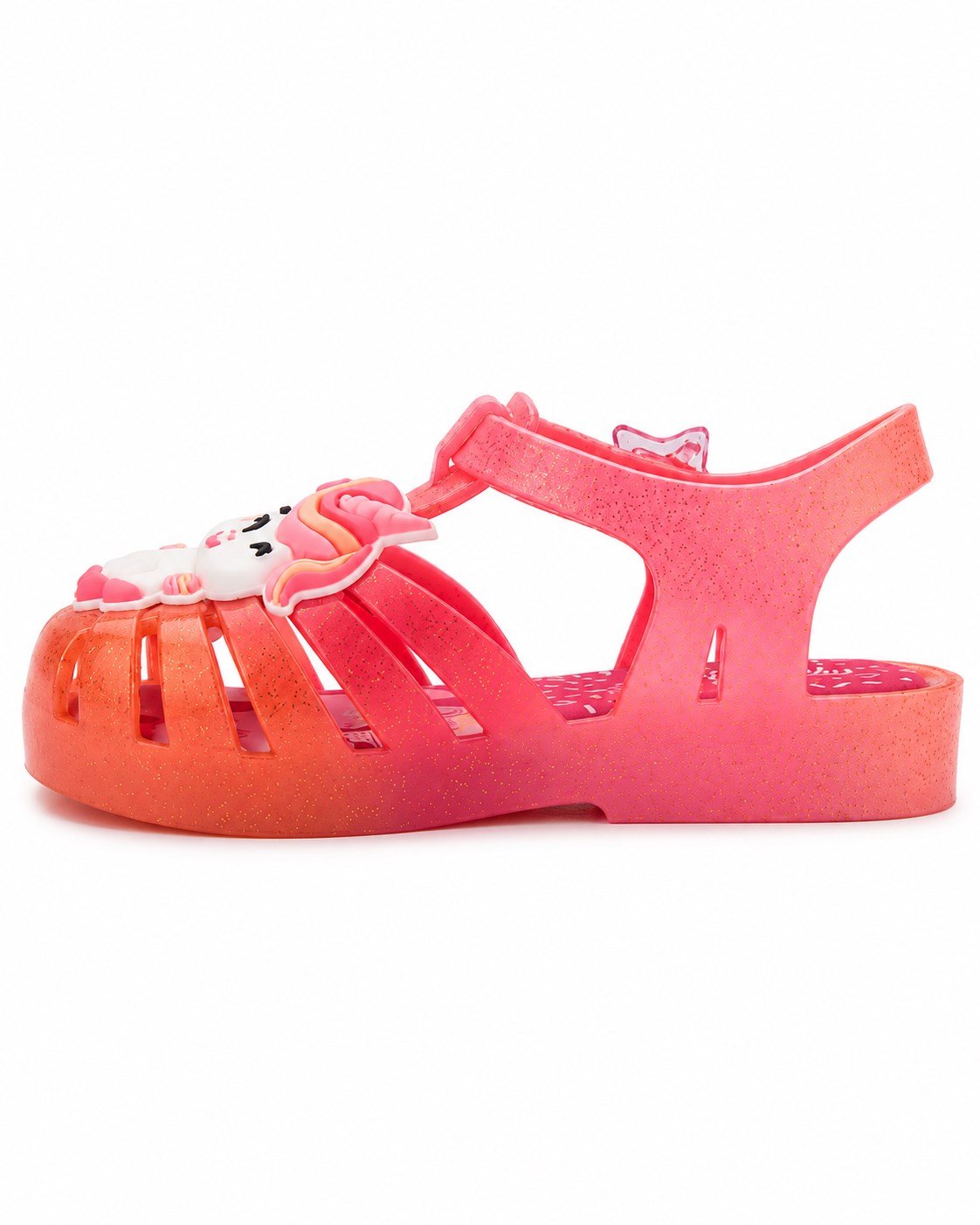 Mini Melissa Kız Çocuk Unicorn Sim Detaylı   Sandalet 22-27 Turuncu - Beyaz