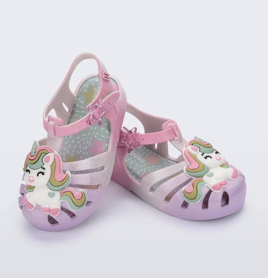 Mini Melissa Kız Çocuk Unicorn Sim Detaylı   Sandalet 22-27 MOR-BEYAZ