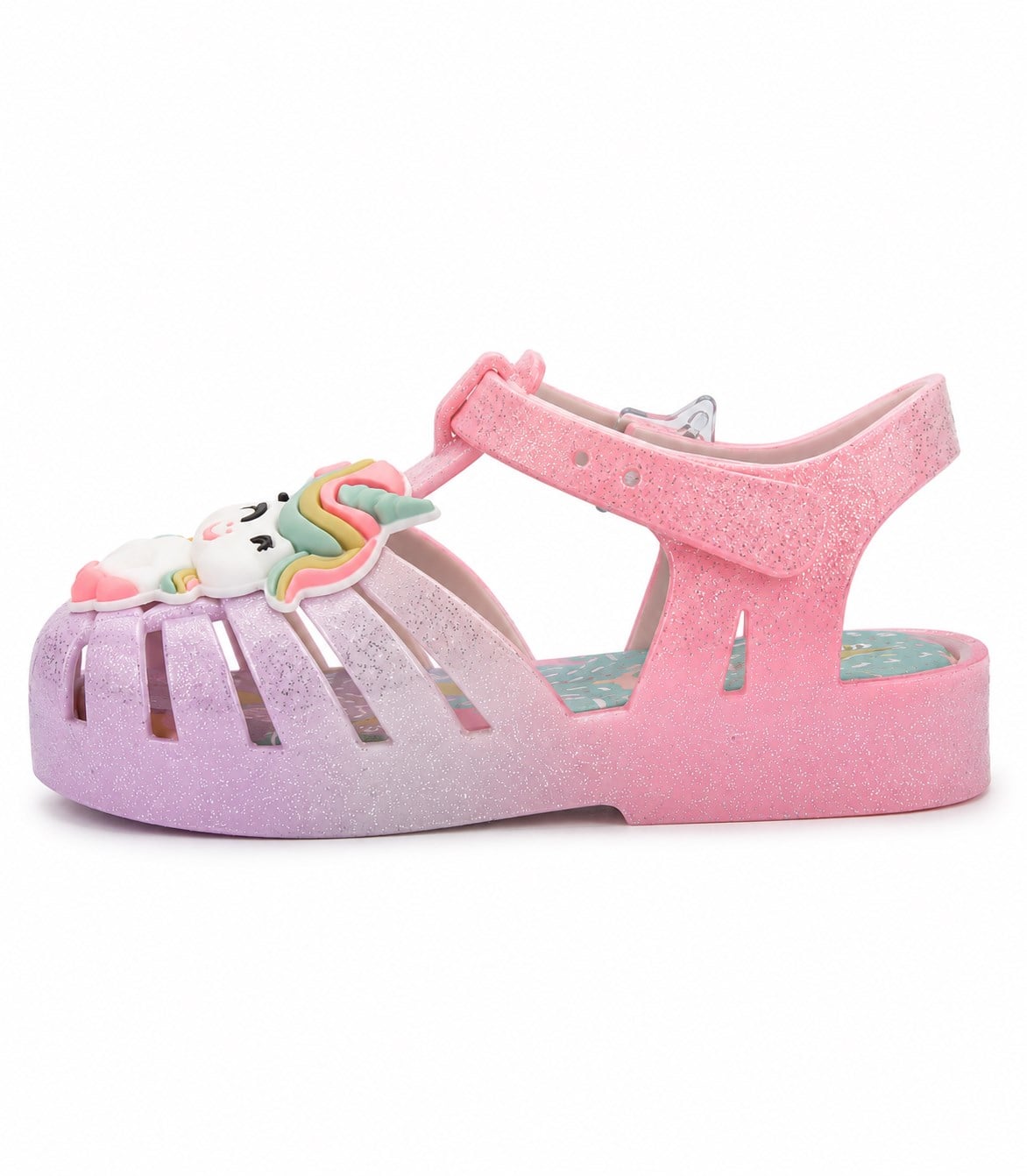 Mini Melissa Kız Çocuk Unicorn Sim Detaylı   Sandalet 22-27 Mor - Beyaz