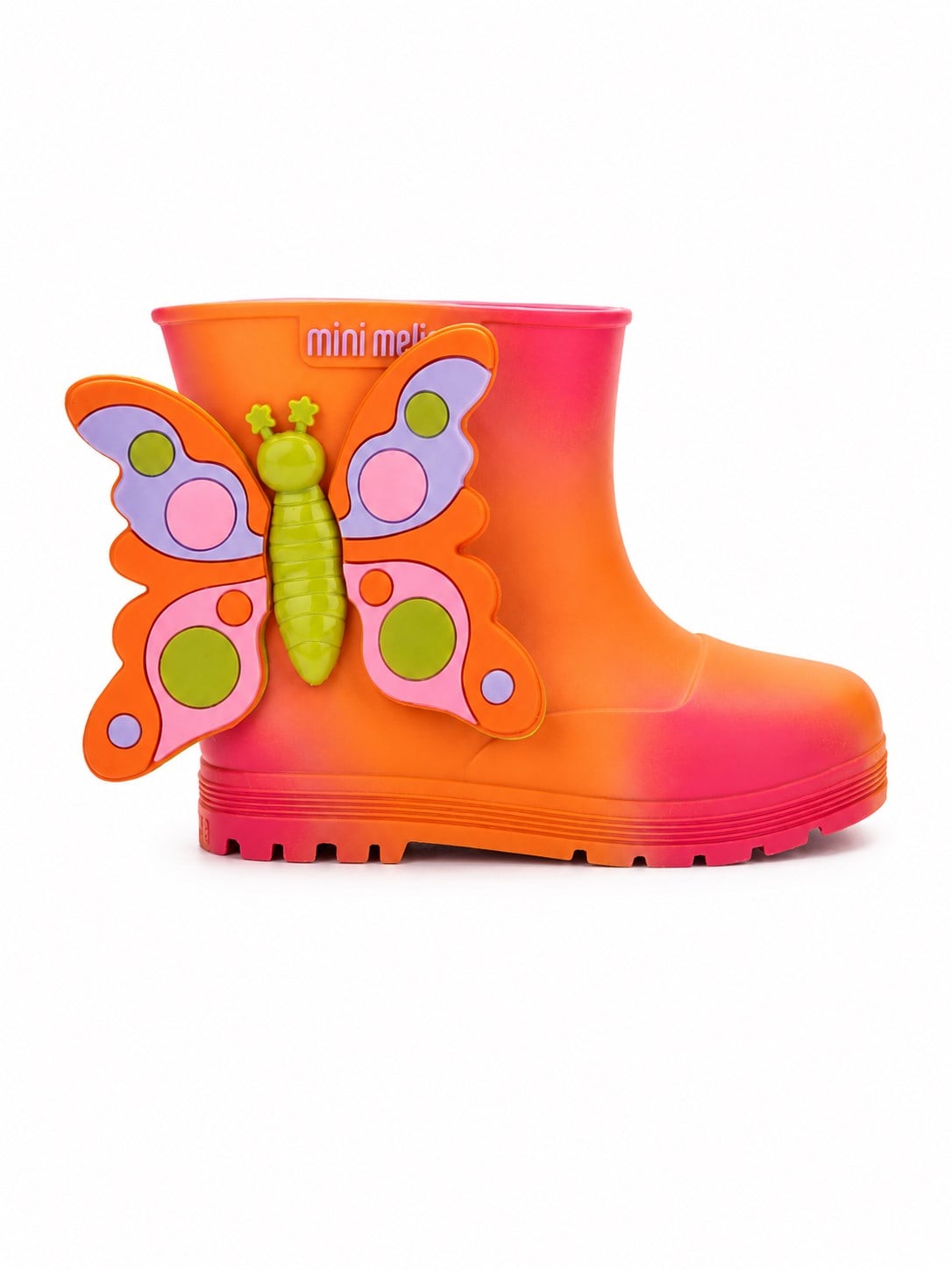 Mini Melissa Kız Çocuk  Welly Wonderland BB Yağmur Çizmesi 21-29 BEYAZ - PEMBE