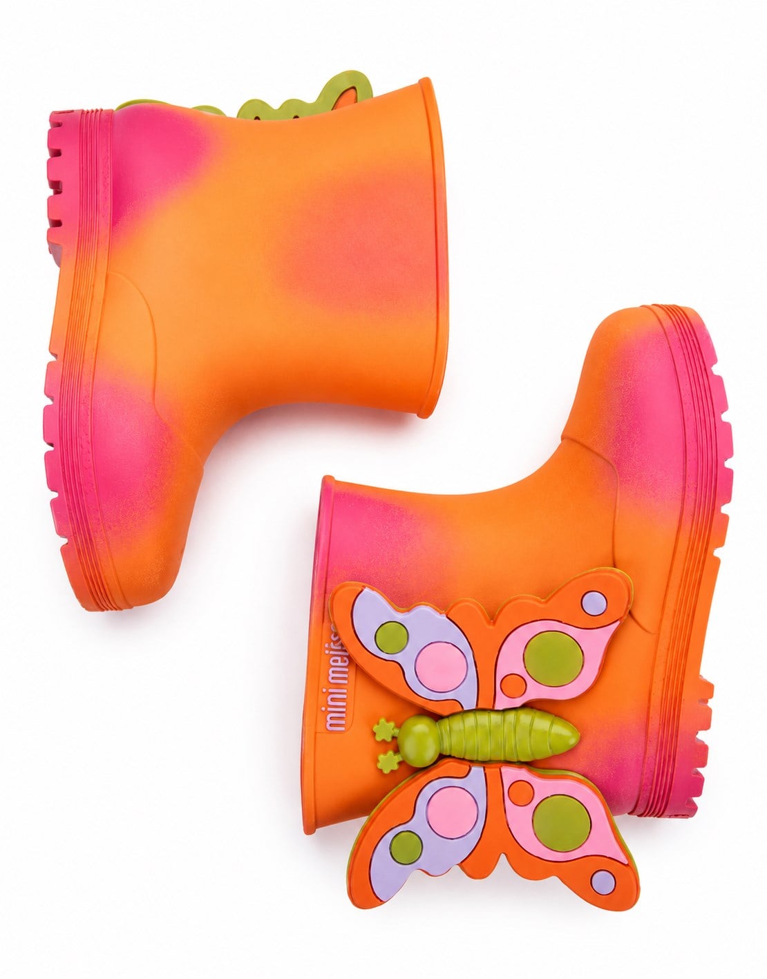 Mini Melissa Kız Çocuk  Welly Wonderland BB Yağmur Çizmesi 21-29 BEYAZ - PEMBE
