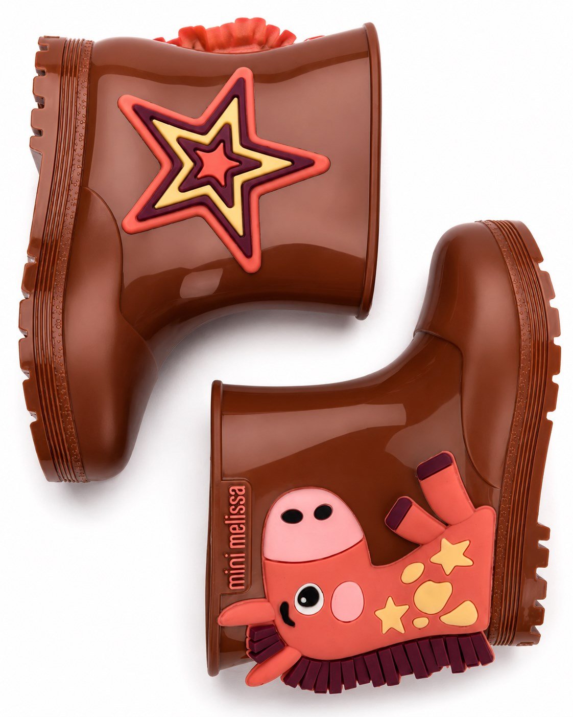 Mini Melissa Kız Çocuk  Welly Wonderland BB Yağmur Çizmesi 21-29 KAHVERENGİ