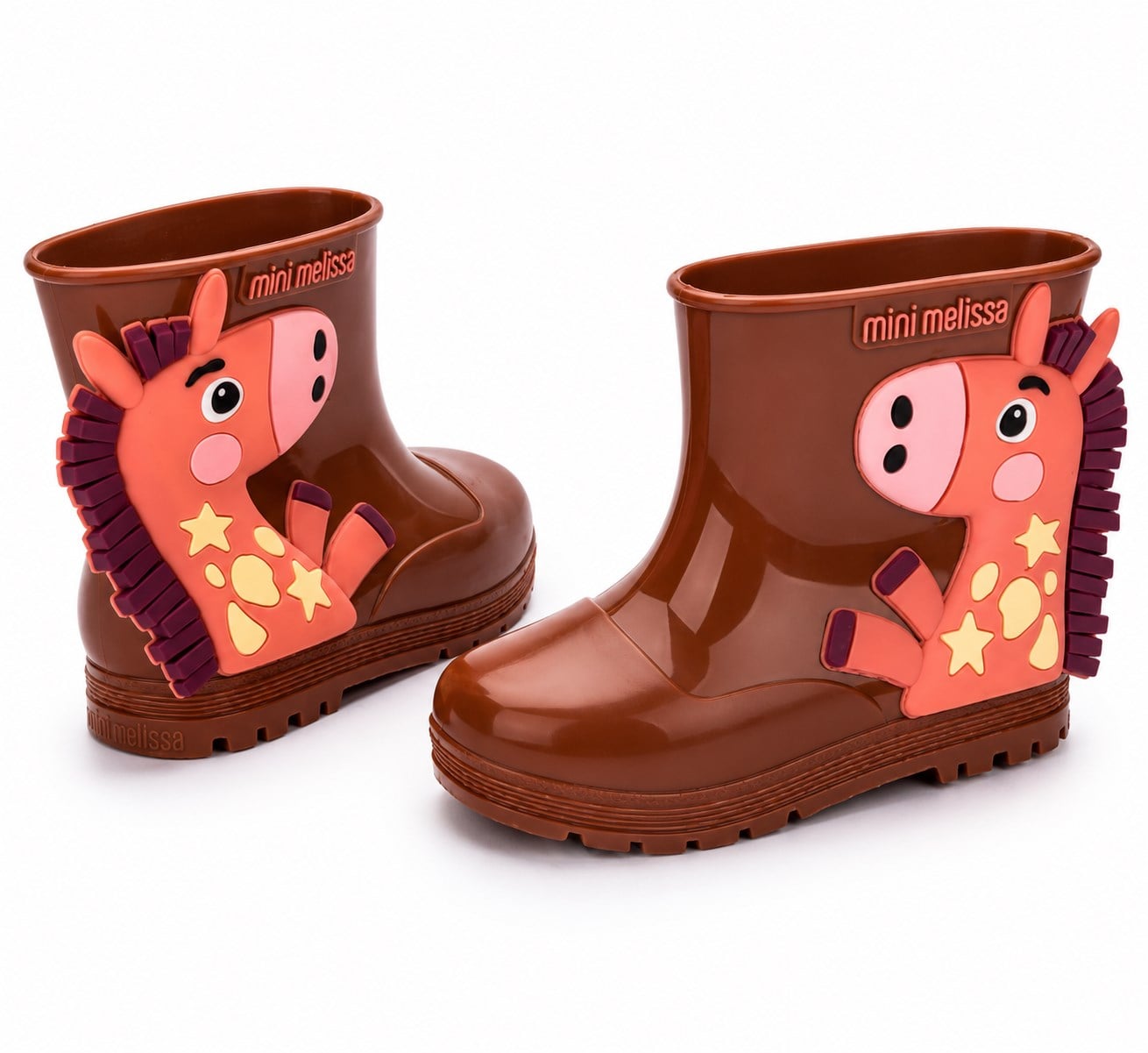 Mini Melissa Kız Çocuk  Welly Wonderland BB Yağmur Çizmesi 21-29 KAHVERENGİ