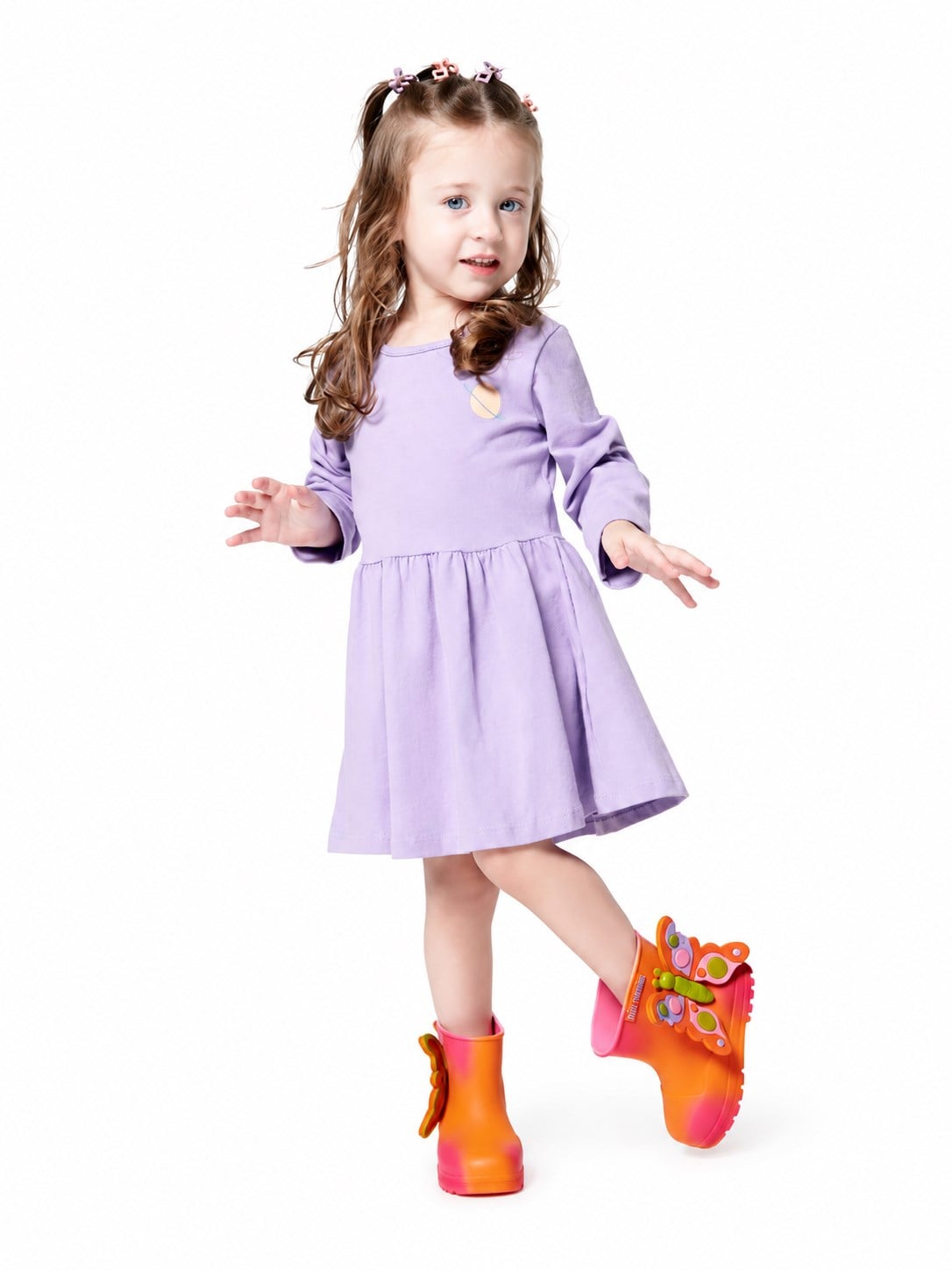 Mini Melissa Kız Çocuk  Welly Wonderland BB Yağmur Çizmesi 21-29 BEYAZ - PEMBE