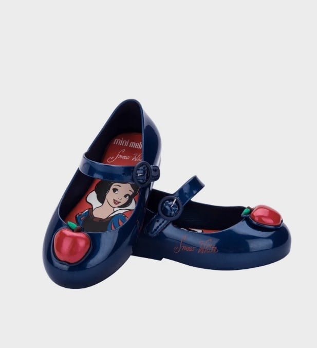 Mini Melissa Sweet Love + Disney Princess Elsa Kız Çocuk Simli Babet 21-27 MAVİ