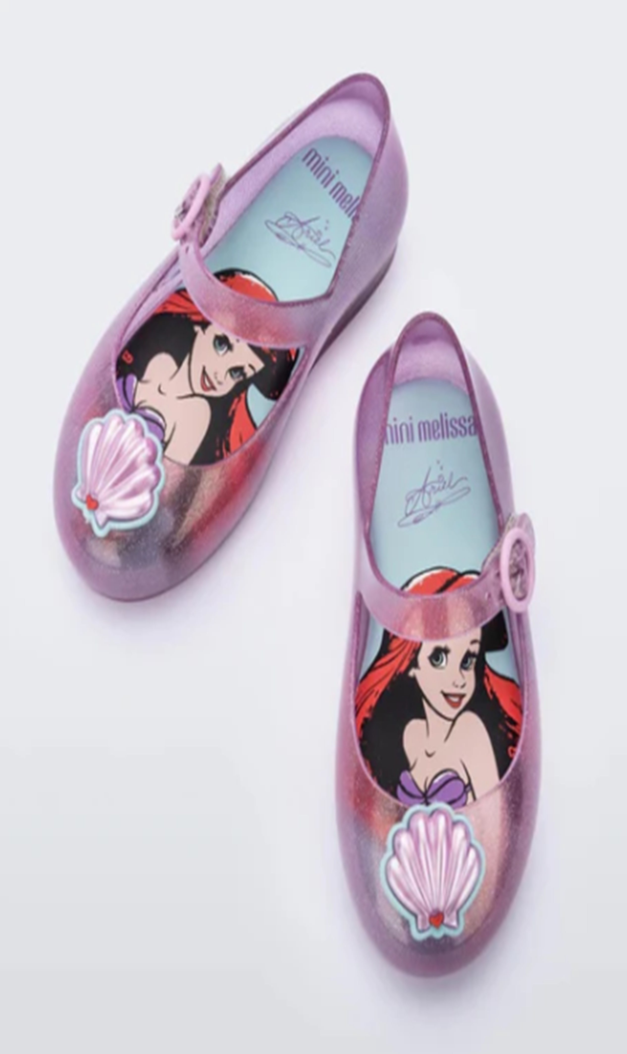 Mini Melissa Sweet Love + Disney Princess Elsa Kız Çocuk Simli Babet 21-27 PEMBE