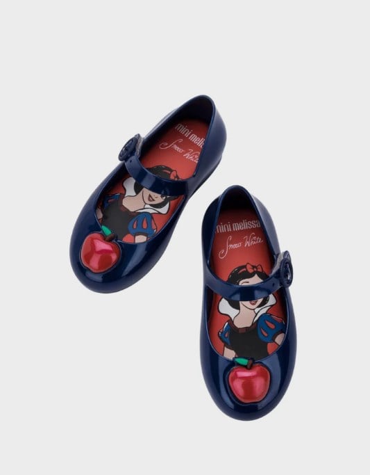 Mini Melissa Sweet Love + Disney Princess Elsa Kız Çocuk Simli Babet 21-27 MAVİ