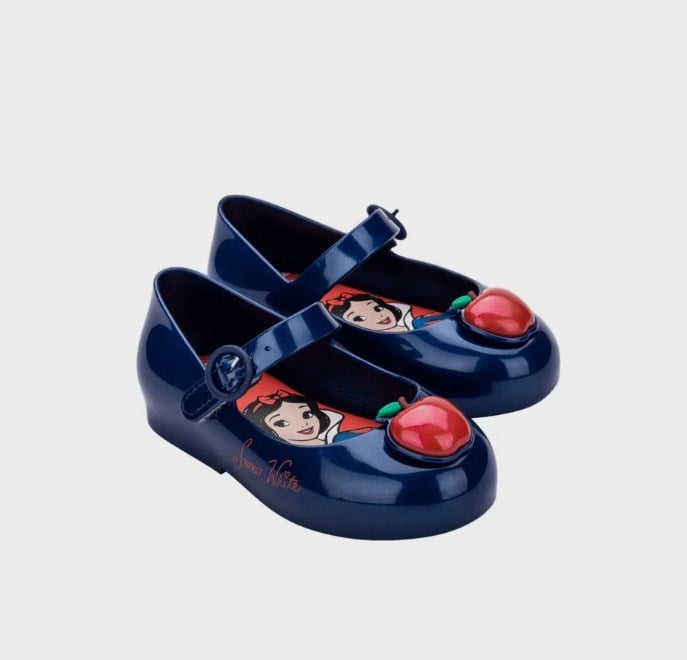 Mini Melissa Sweet Love + Disney Princess Elsa Kız Çocuk Simli Babet 21-27 MAVİ