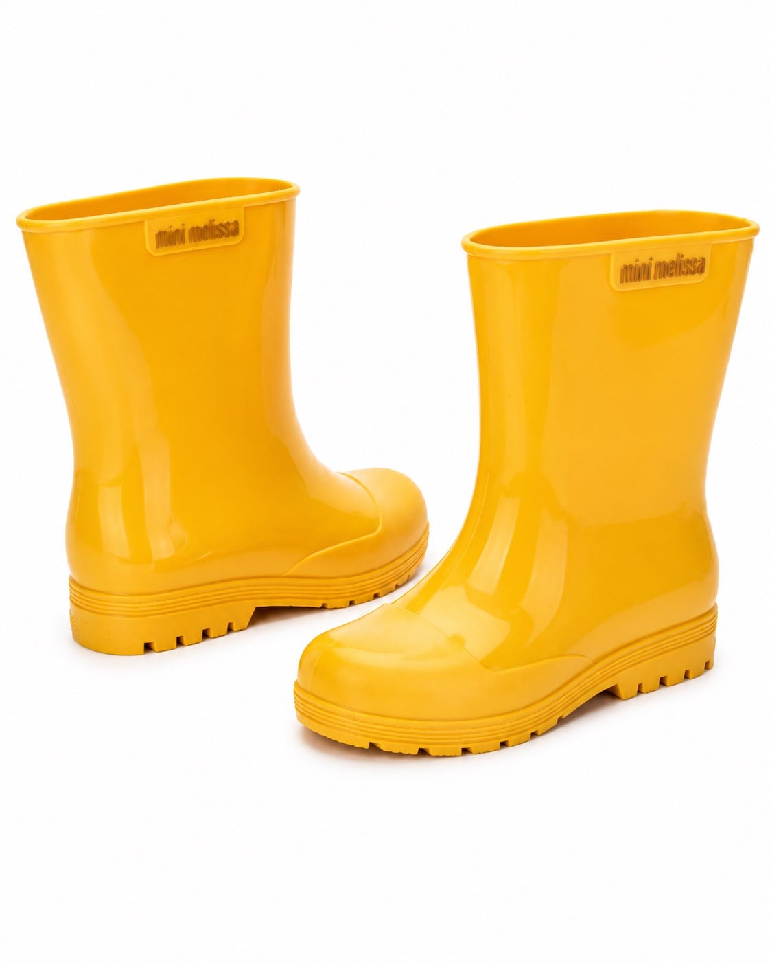 Mini Melissa Welly Glitter Kız Çocuk Simli Yağmur Botu Çizmesi SARI