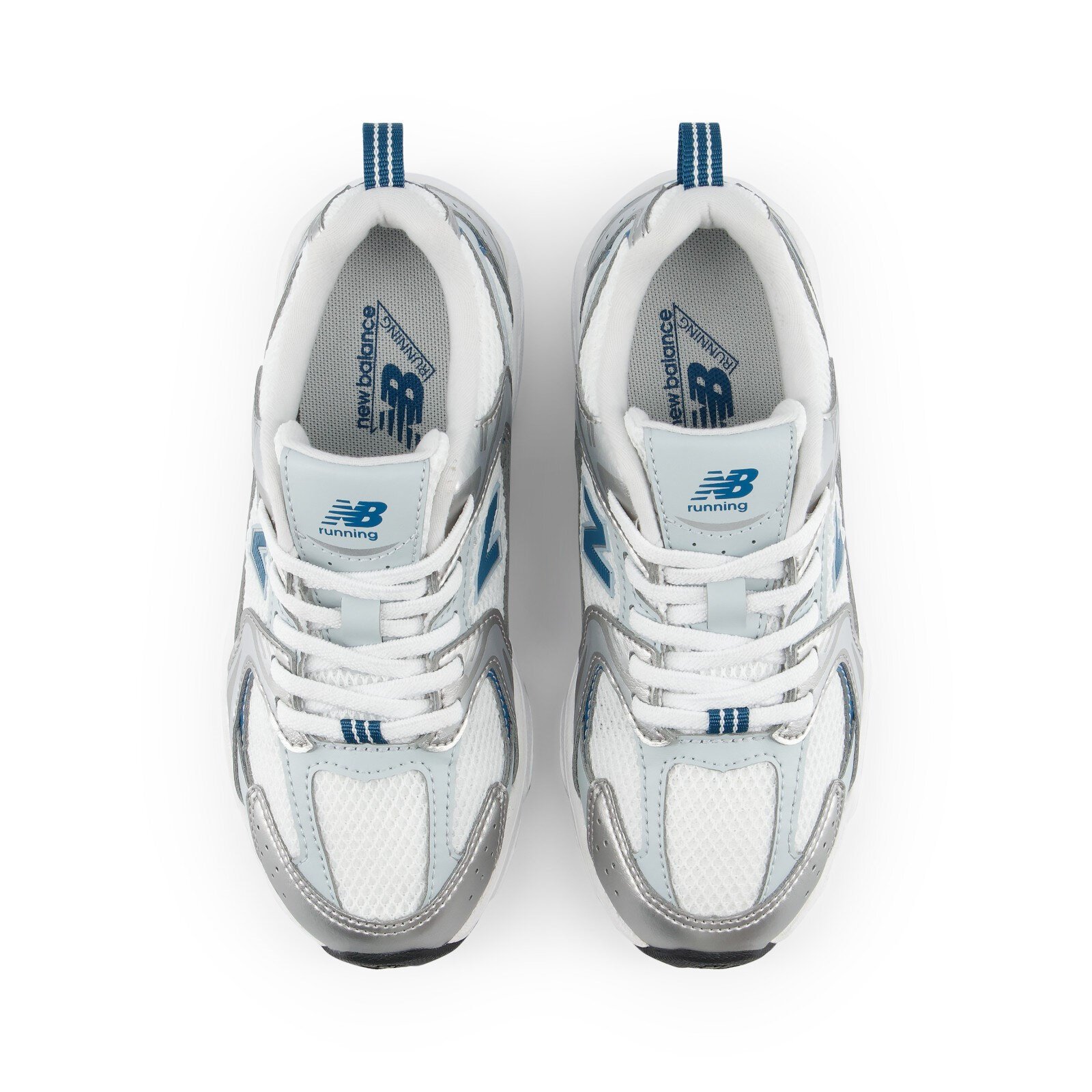 New Balance 530 Beyaz Gümüş Mavi Unisex Spor Ayakkabı GRİ