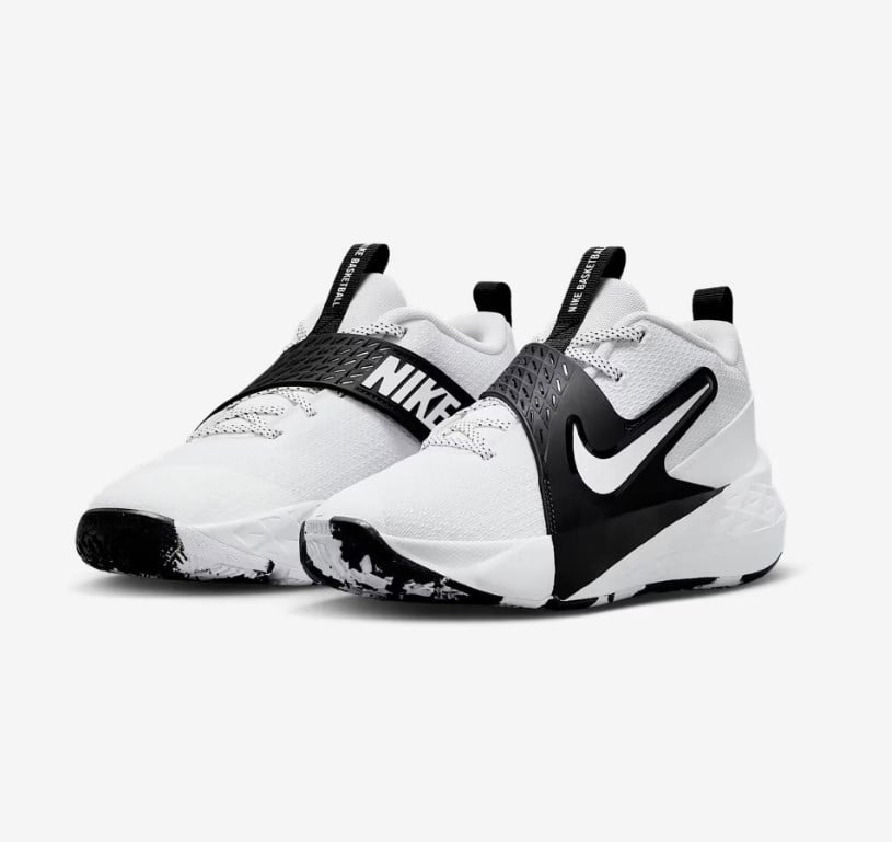 Nike Erkek Çocuk  Team Hustle D 12 Spor Ayakkabı 34-40 BEYAZ