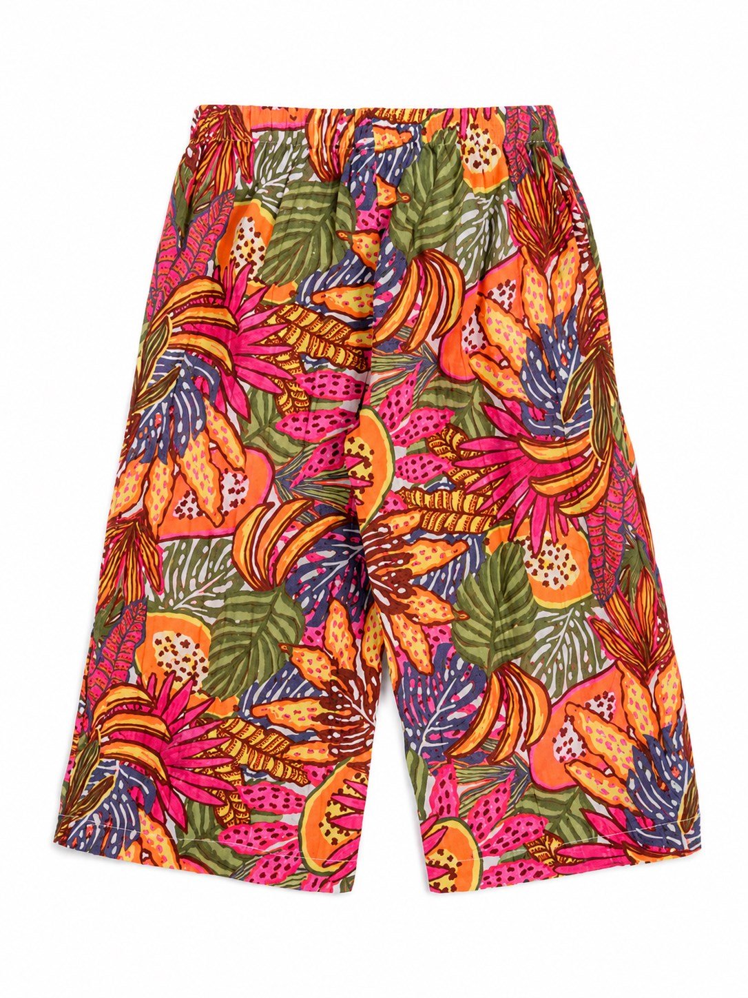 nited Colors of Benetton Kız Bebek Mix Desenli Palazzo Kesim Pantolon 1-5 Yaş TURUNCU