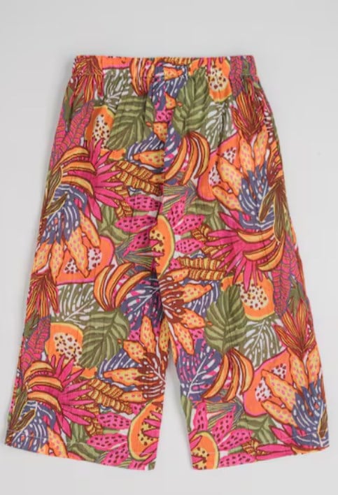 nited Colors of Benetton Kız Bebek Mix Desenli Palazzo Kesim Pantolon 1-5 Yaş TURUNCU