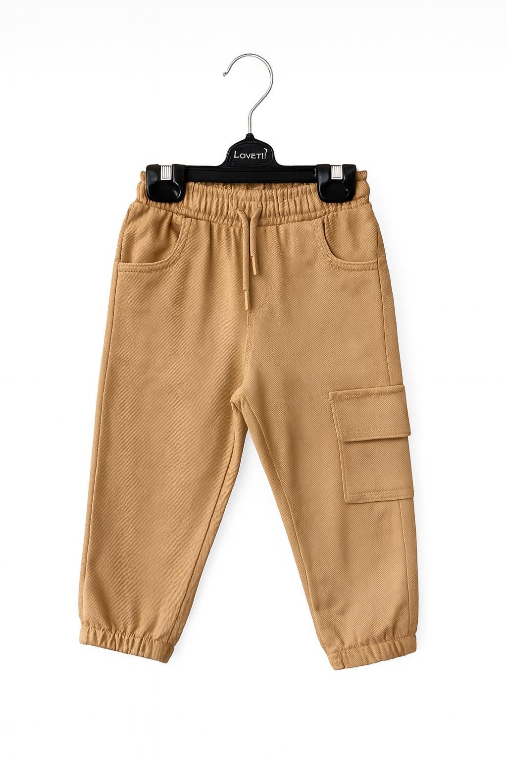 Nk Erkek Bebek Cep Detaylı Kargo Pantolon 1-4 Yaş CAMEL