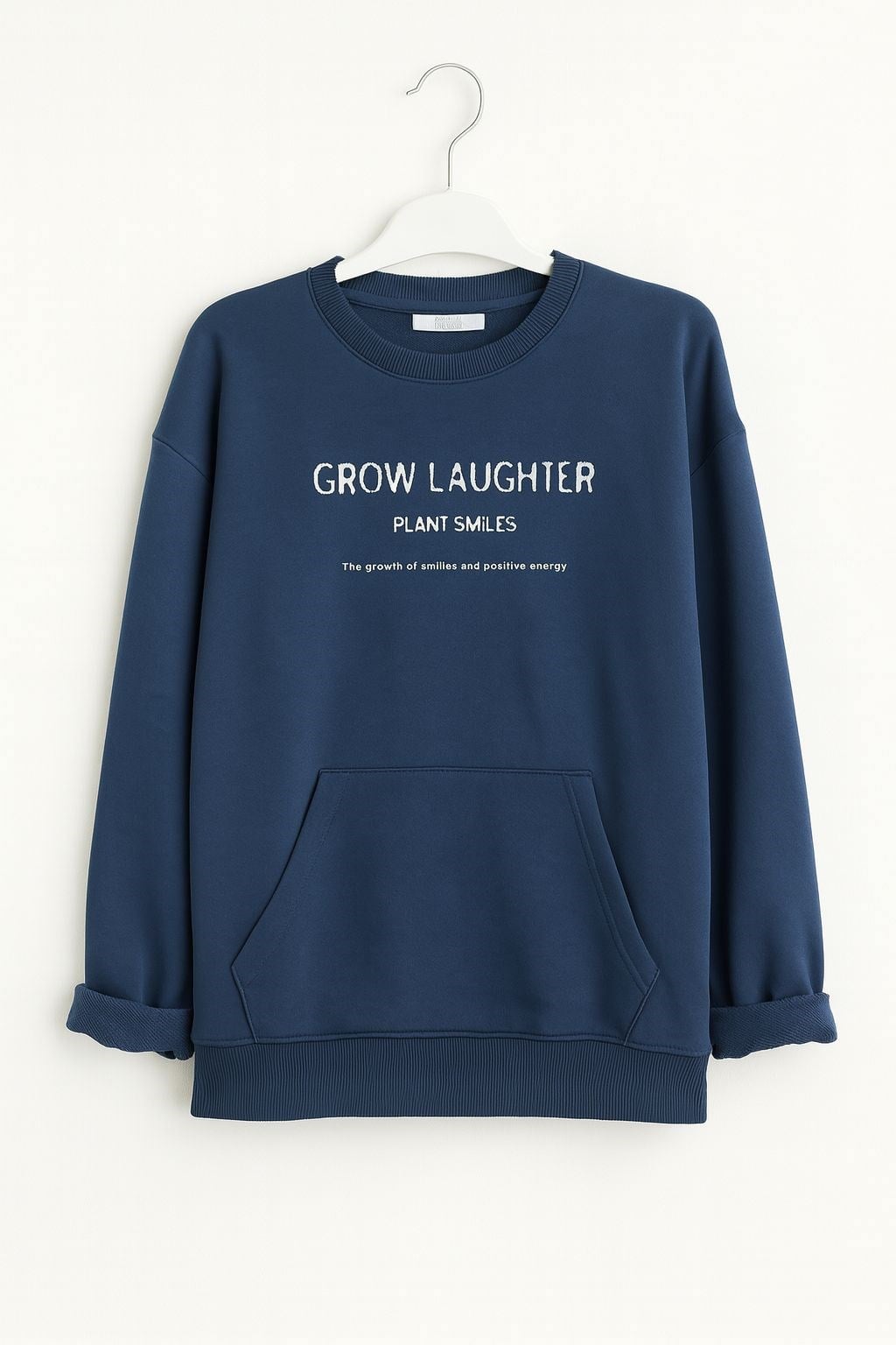 Nk Erkek Çocuk Grow Baskı Cap Detaylı Sweatshirt 8-14 Yaş İNDİGO