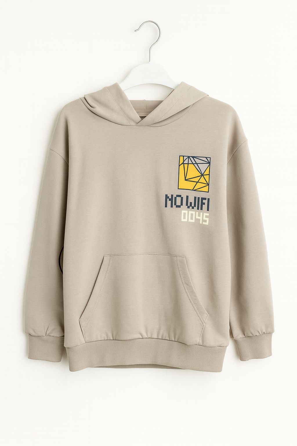 Nk Erkek Çocuk No Wifi Baskı Sweatshirt 4-8 Yaş CAMEL