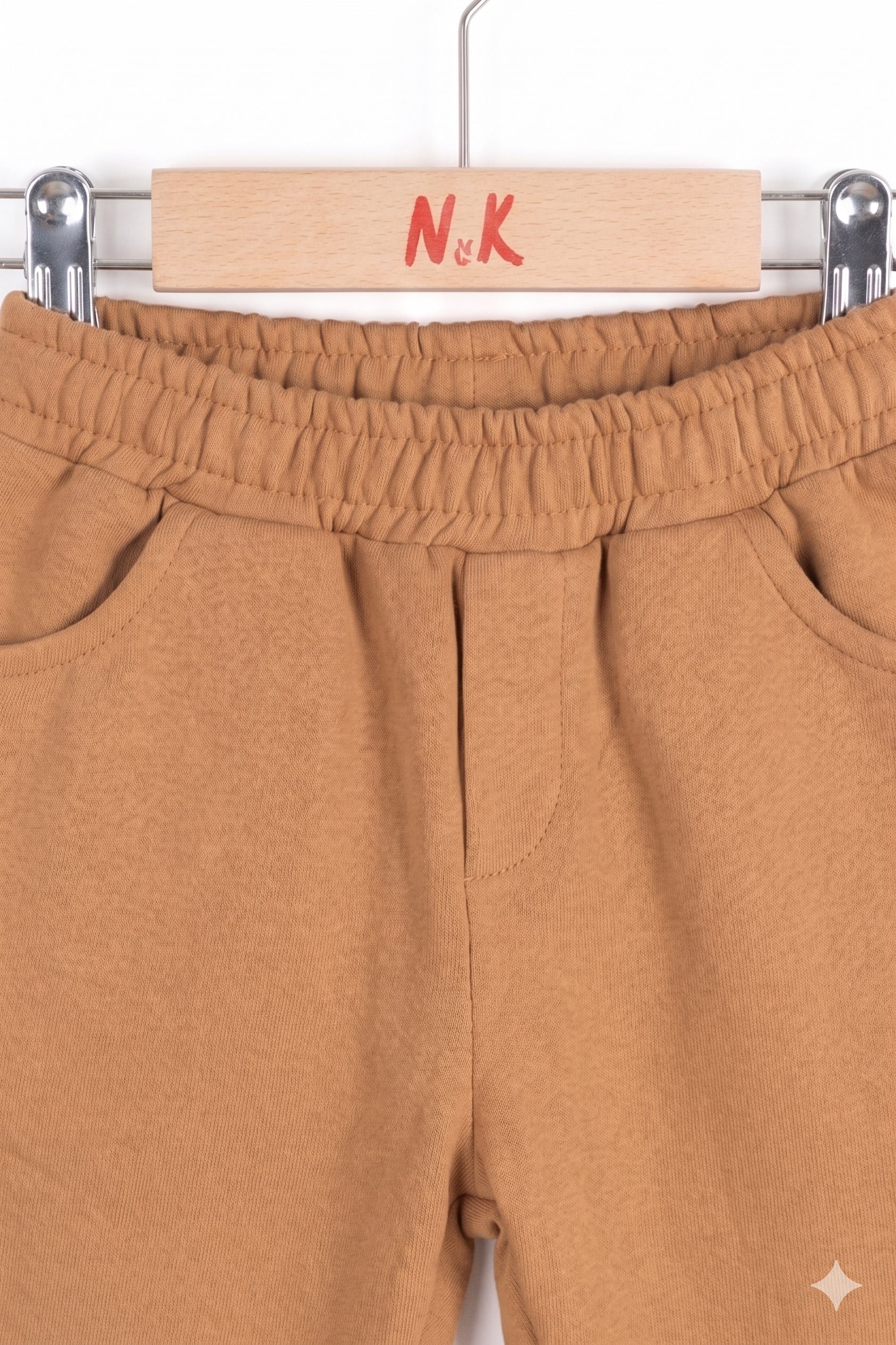 NK Kids Erkek Bebek Beli Lastikli Cepli Pantalon 1-4 Yaş CAMEL