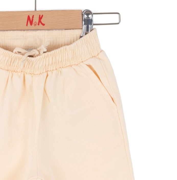 Nk Kız Çocuk Basic Cepli Havuç Kesim Pantolon 1-4 Yaş KREM