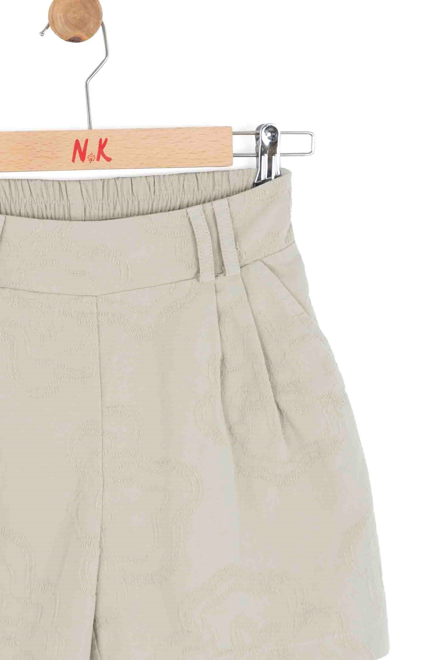 Nk Kız Çocuk Basic Diz Boy Şort 8-14 Yaş YEŞİL