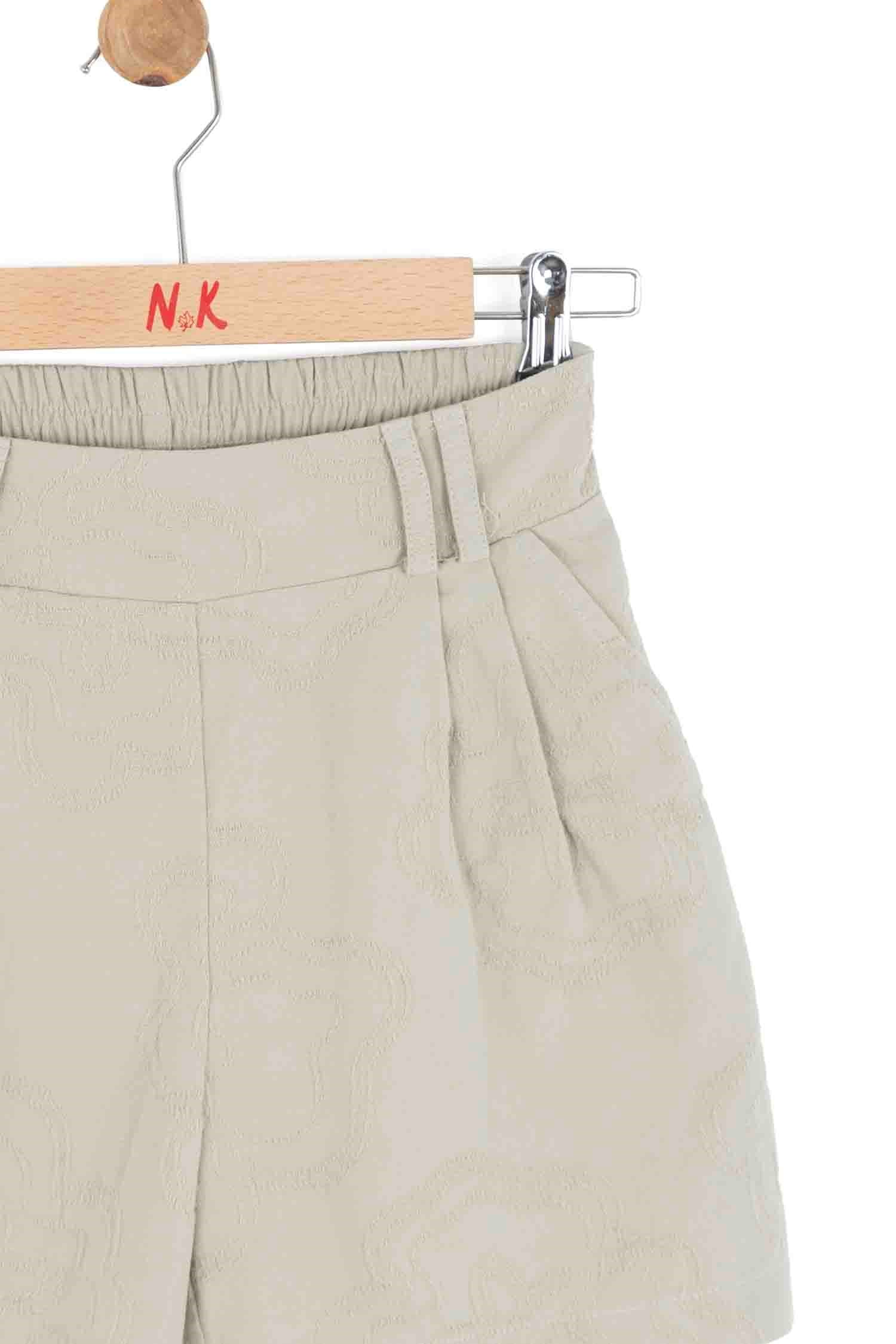Nk Kız Çocuk Basic Diz Boy Şort 8-14 Yaş YEŞİL