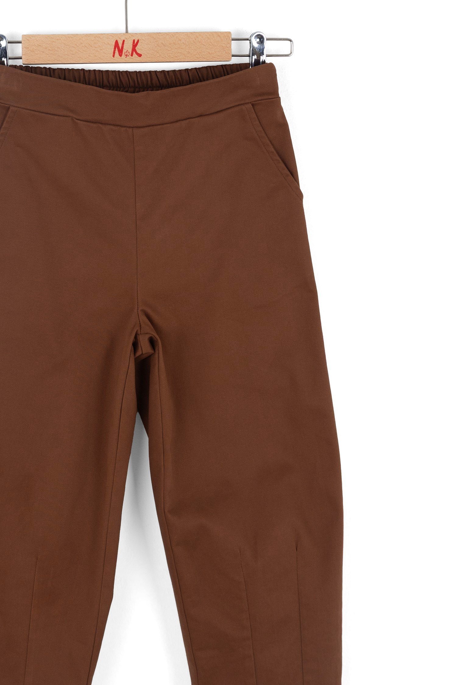 Nk Kız Çocuk Basic Havuç Kesim Pantolon 4-8 Yaş KAHVE