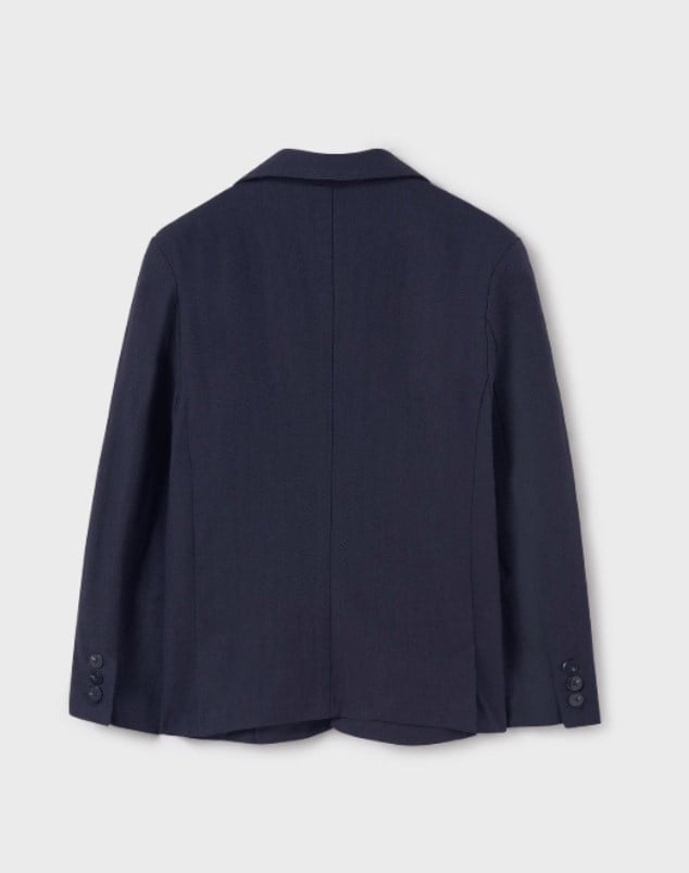 Nukutavake Erkek Çocuk Keten Karışımlı Blazer Ceket 10-16 Yaş LACİVERT