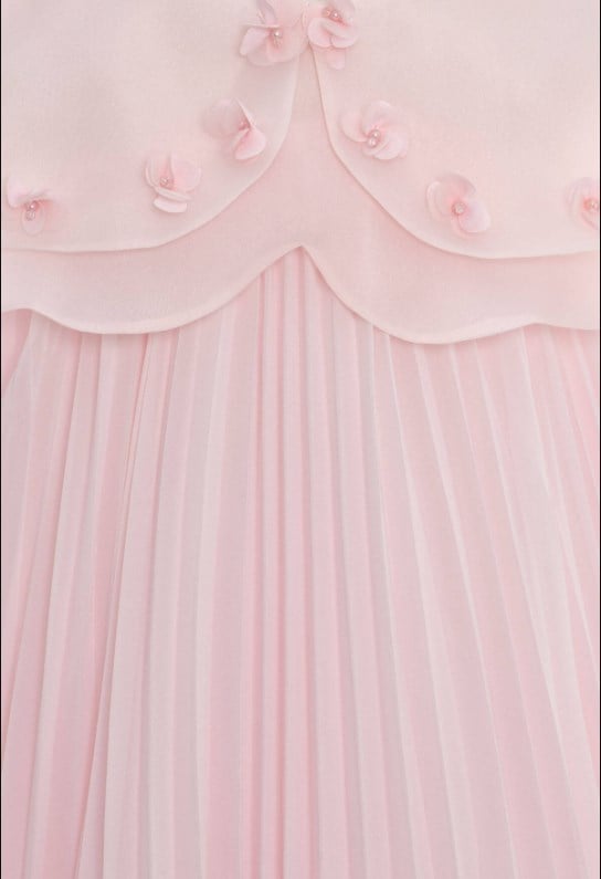 Pamina Kız Çocuk Pançolu Abiye Elbise 3-7 Yaş PEMBE