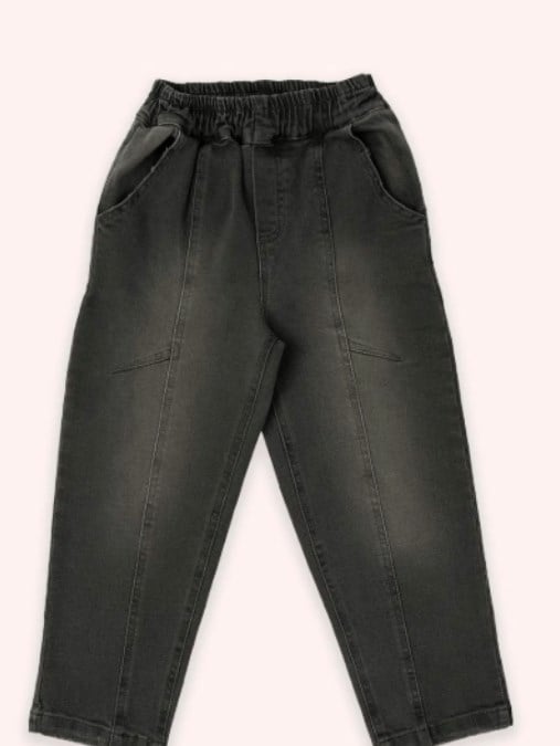 Panço Erkek Çocuk Beli Lastikli  Cepli Denim Pantolon 3-14 Yaş HAKİ
