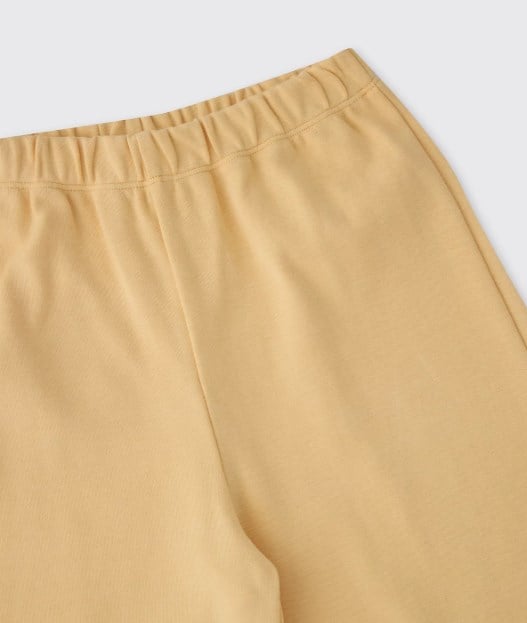Panço Kız Çocuk Çiçek Baskılı Pijama Takım 2-12 Yaş SARI