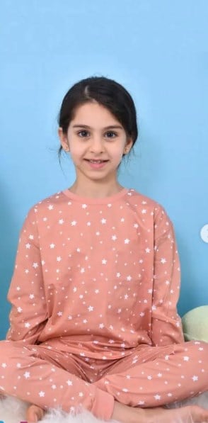 Pikidor Kız Çocuk Yıldız Baskı Pijama Takımı 3-13 YAŞ SOMON