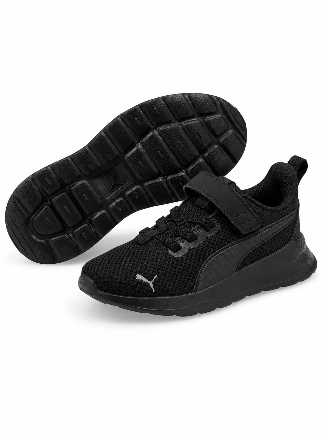 Puma Anzarun Lite AC+ Cırt Cırtlı Çocuk Günlük Ayakkabı GRİ - SİYAH