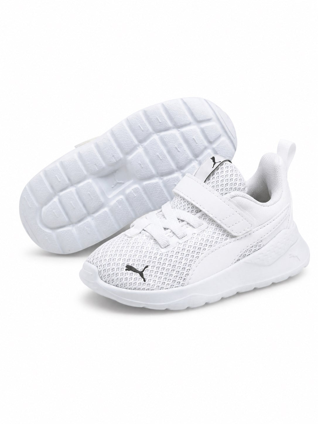 Puma Anzarun Lite Cırt Cırtlı Çocuk Spor Ayakkabı Sneaker BEYAZ