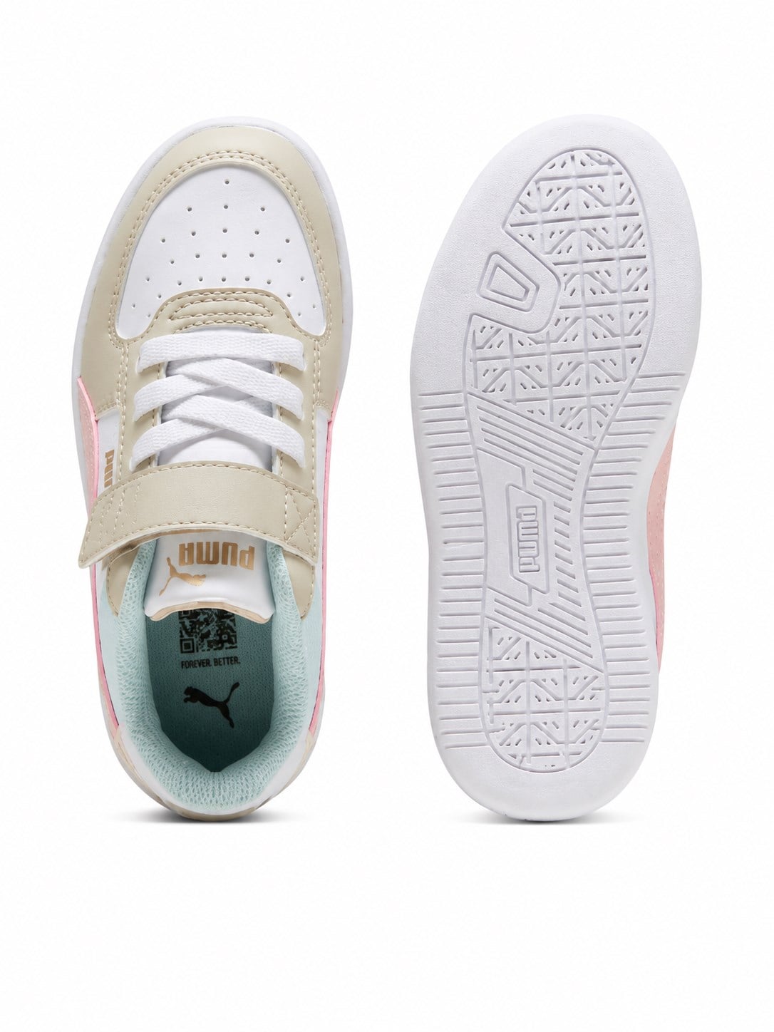Puma Caven 2.0 Block AC+ PS Kız Çocuk Spor Ayakkabı Sneaker BEYAZ