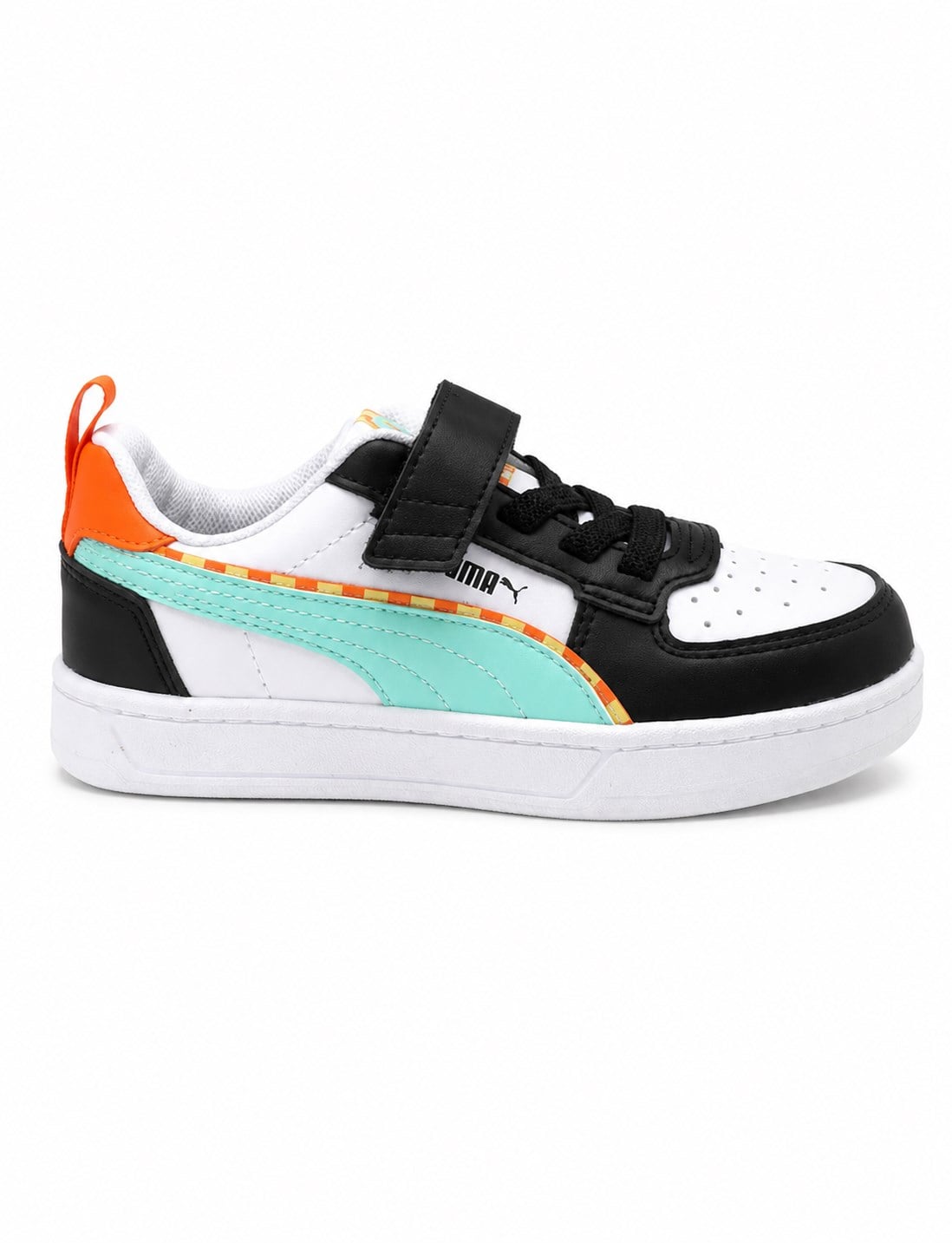 Puma Caven 2.0 Playdate Günlük Cırtlı  Çocuk Spor Ayakkabı Beyaz - Siyah - Mint